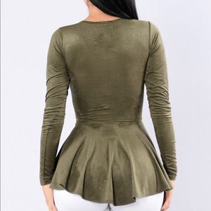 Fashion Nova colette top in olive